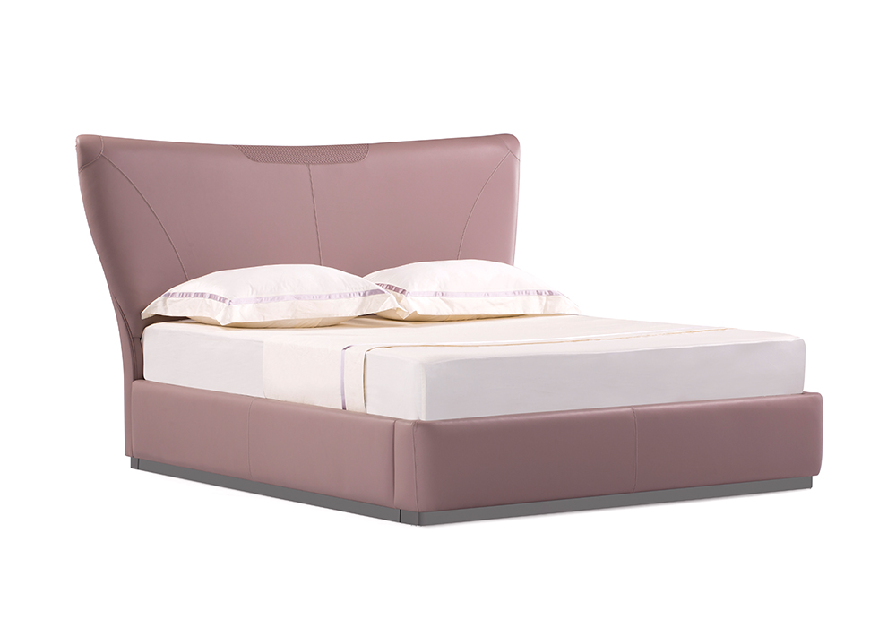 TY·MUT 现代时尚款粉色卧室床